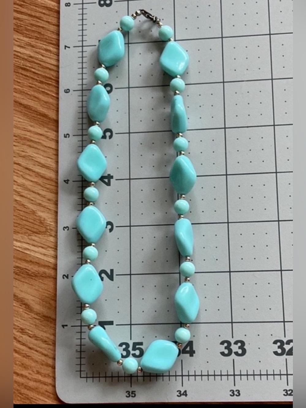 Mint green Beaded Necklace